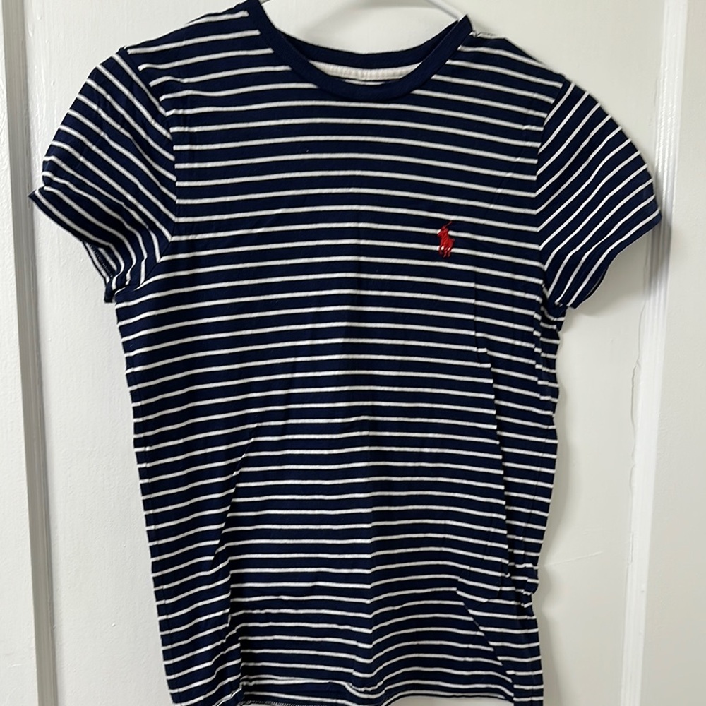 Ralph Lauren Navy Striped T-Shirt